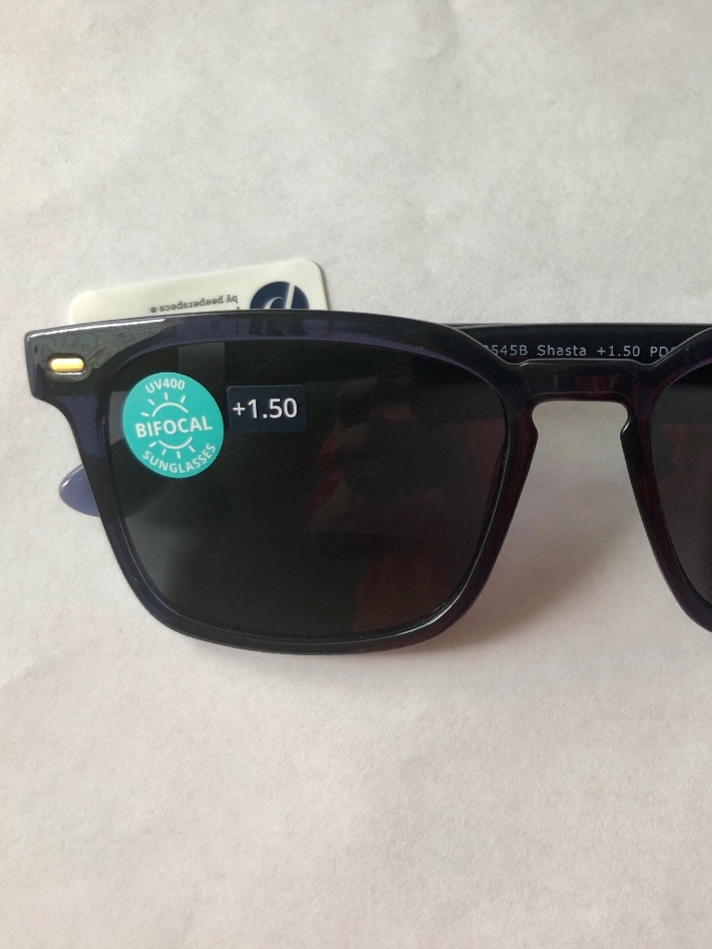 New‎ Black Shasta Peepers Sun Bifocal Readers +1.50